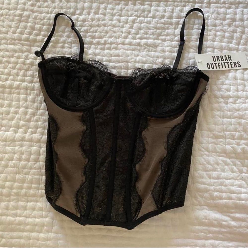 Urban Outfitters Modern Love Corset-Black